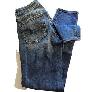 American Eagle Ladies Super Stretch Skinny Jeans Medium Wash Size 8